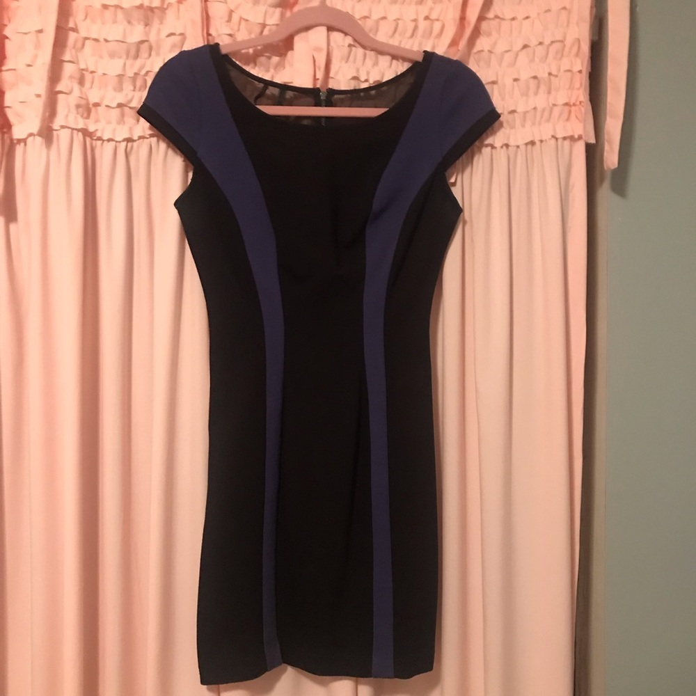 Black/purple guess cocktail dress size 4